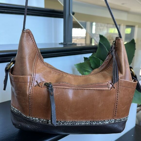 The Sak Genuine Leather Shoulder Bag purse soft luxurious clean - Picture 4 of 10